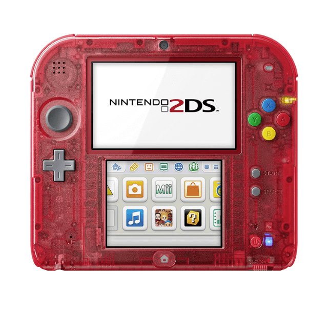 2DS Console Pokemon Red Edition box art for Nintendo 3DS